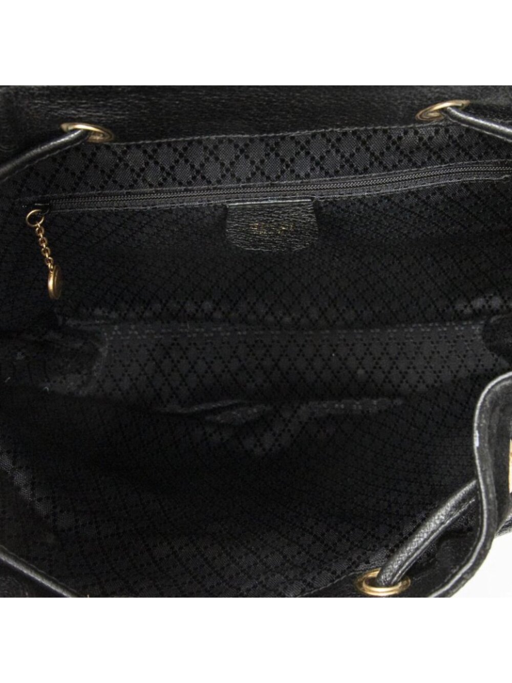 Gucci Rajibanbu Backpack Black Suede Leather - Picture 9 of 10